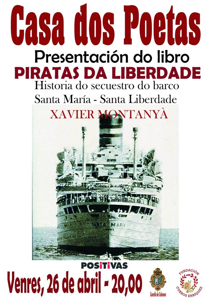 Presentación do libro «Piratas da liberdade» o 26 de abril