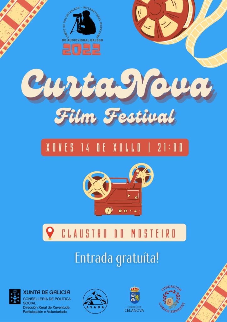 Curtanova. Festival de curtametraxes do Campo de voluntariado do audiovisual galego.